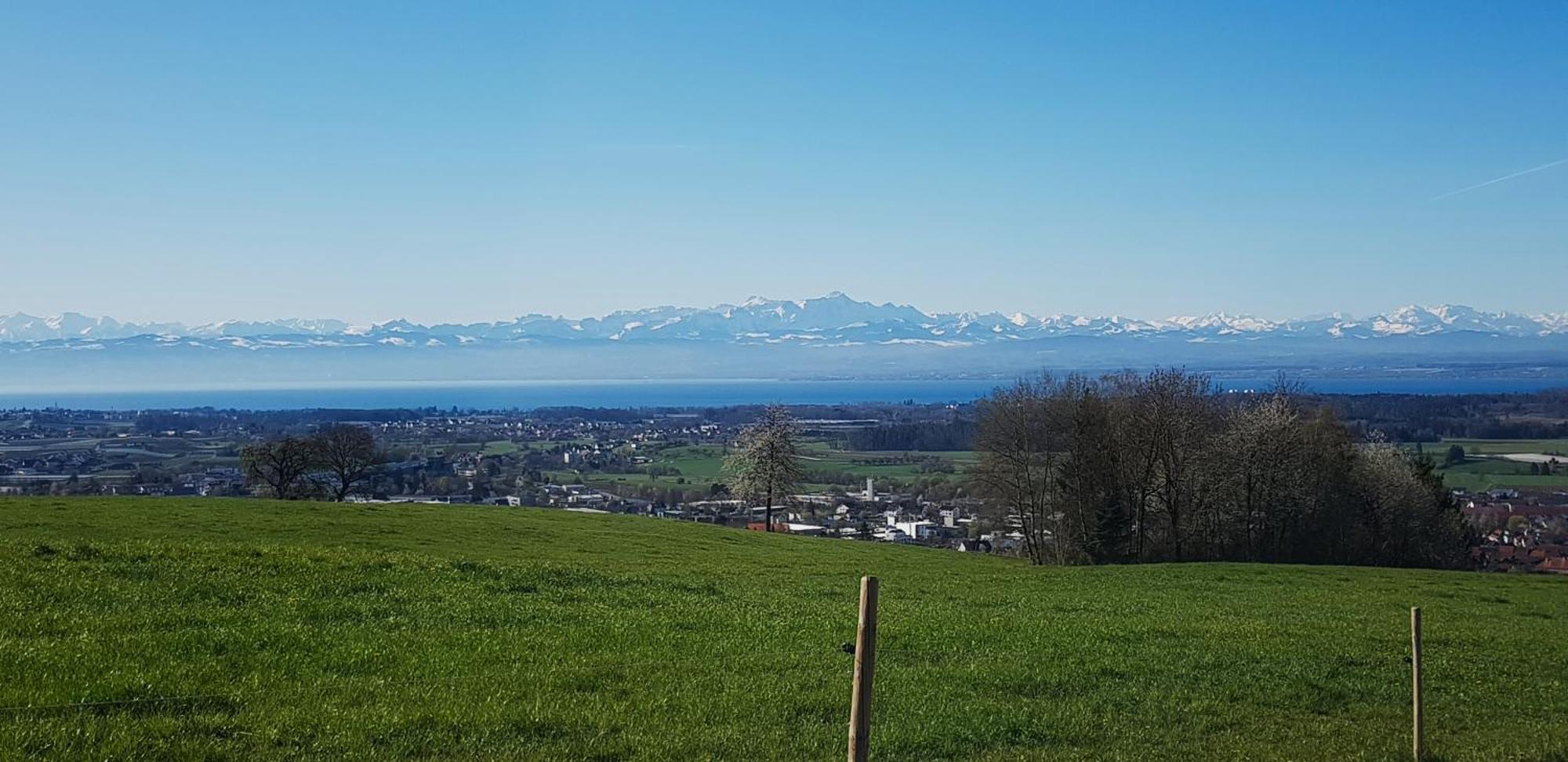Mit Alpenpanorama Deggenhausertal